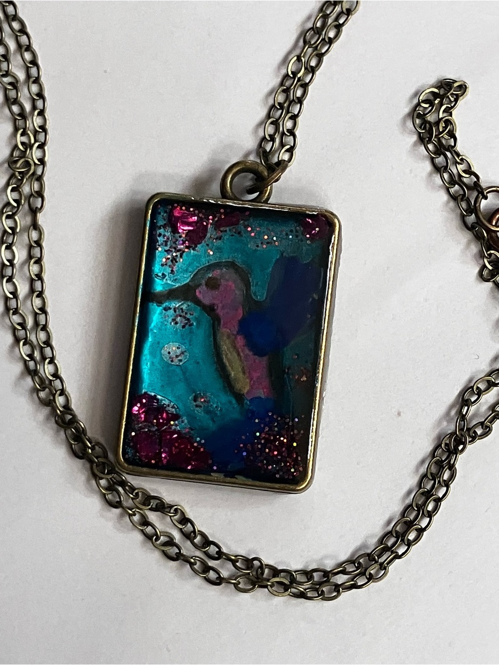 Hummingbird necklace- - Picture 5 of 5